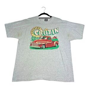 Vintage 1991 Ford Country Cruzin Shirt XL Red Truck Car Screen Stars Gray‎